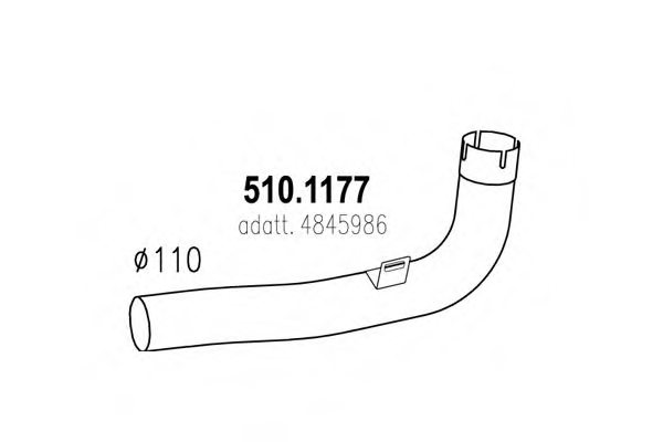 IVECO 4845986 Exhaust Pipe